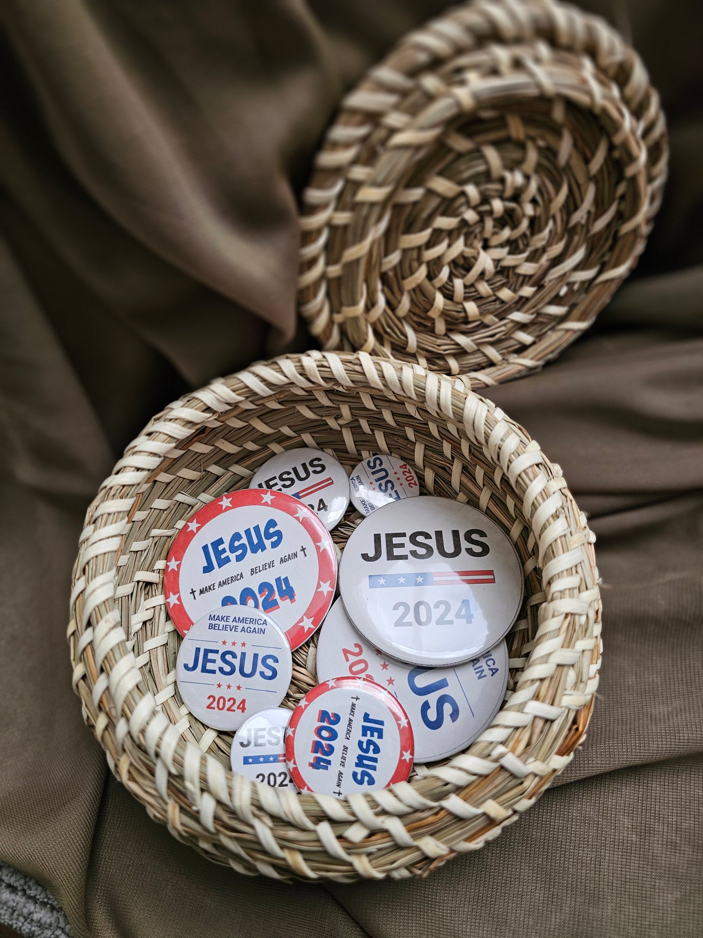 Jesus 2024 Pinback Buttons