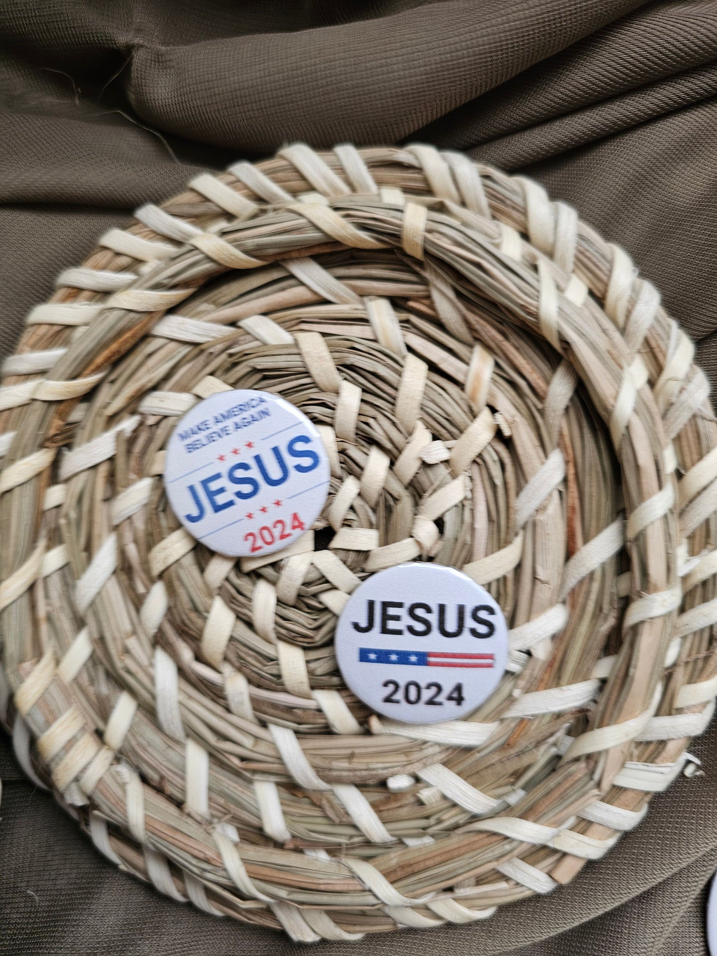 Jesus 2024 Pinback Buttons